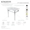 Kingston Brass 37 Console Sink with Brass Legs 8Inch, 3 Hole, WhiteOil Rubbed Bronze KVBH37227W4ORB - alternate 2